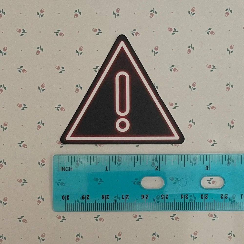 Hazard Warning Sign Sticker - Picture 2 of 2